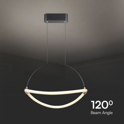 LED Пендел LED/12W/230V 3000K Ø 40 см