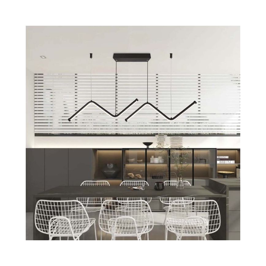 LED Пендел LED/12W/230V 4000K черен