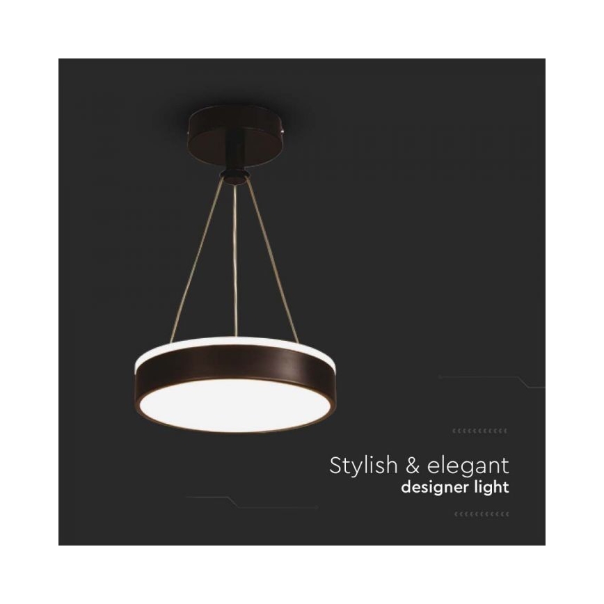 LED Пендел LED/12W/230V 4000K черен