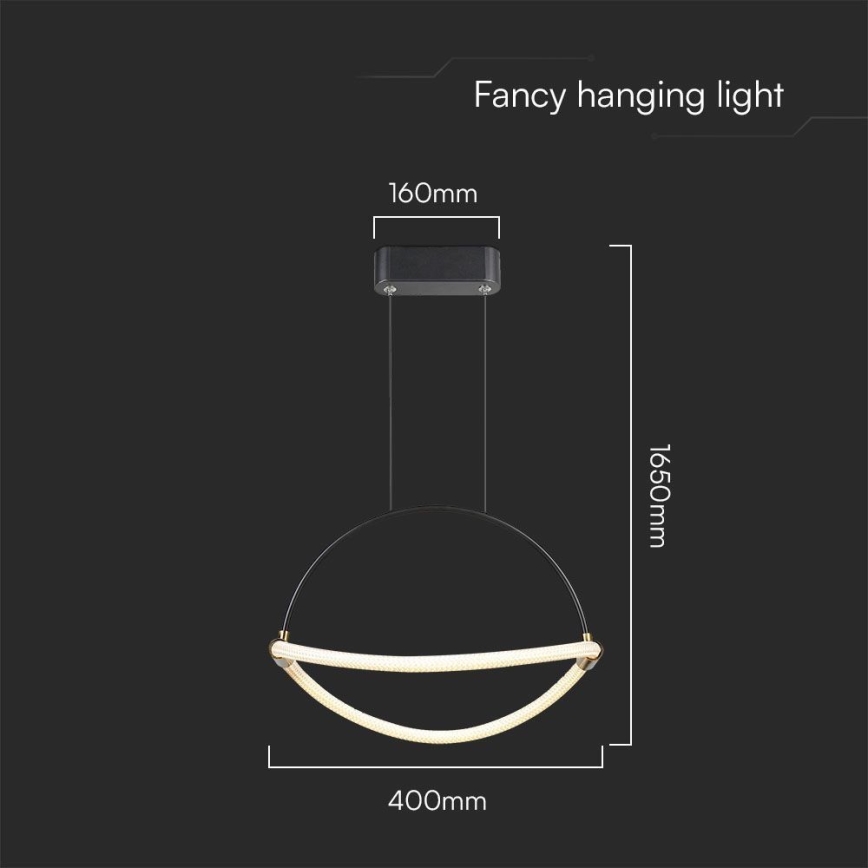 LED Пендел LED/12W/230V 4000K Ø 40 см