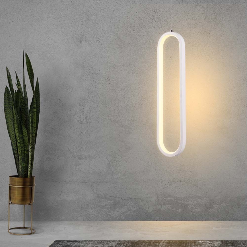 LED Пендел LED/13W/230V 3000K бял