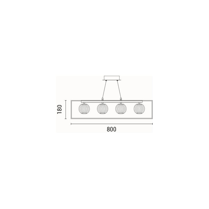 LED Пендел LED/14W/230V 3000K