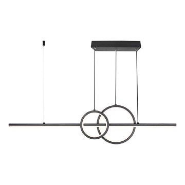 LED Пендел LED/15W/230V 4000K 80 см черен