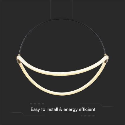 LED Пендел LED/16W/230V 4000K Ø 50 см