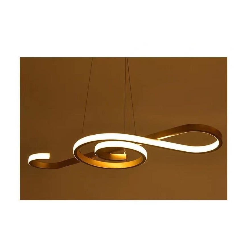 LED Пендел LED/18W/230V 3000K златист