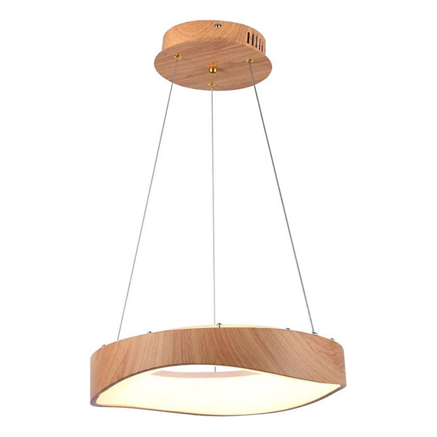 LED Пендел LED/18W/230V 3000K ø 40 см кафяв