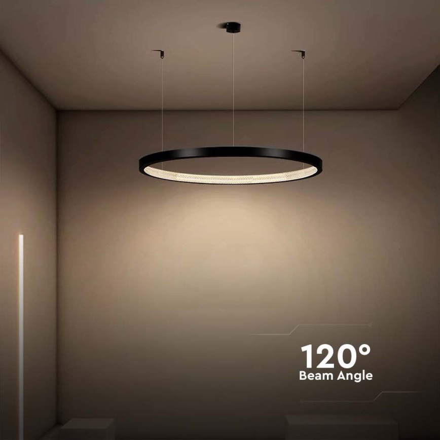 LED Пендел LED/19W/230V 4000K черен