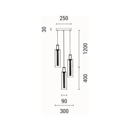 LED Пендел LED/21W/230V 3000K