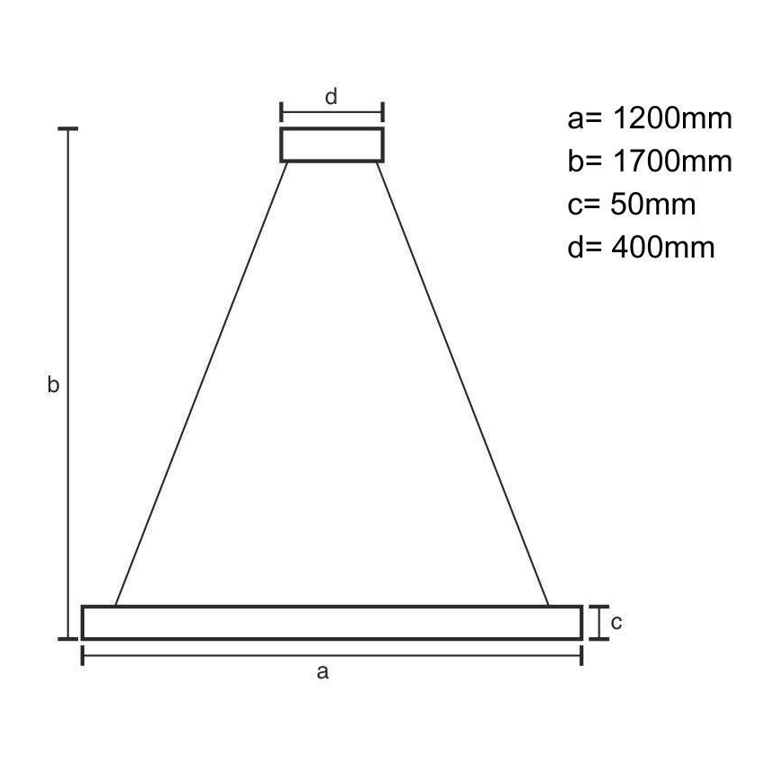 LED Пендел LED/22W/230V 4000K 120 см бук/масивнo дървo