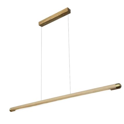 LED Пендел LED/22W/230V 4000K 120 см пепел/масивнo дървo