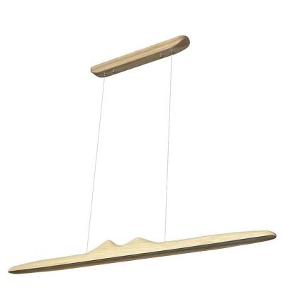 LED Пендел LED/22W/230V 4000K 120 см пепел/масивнo дървo