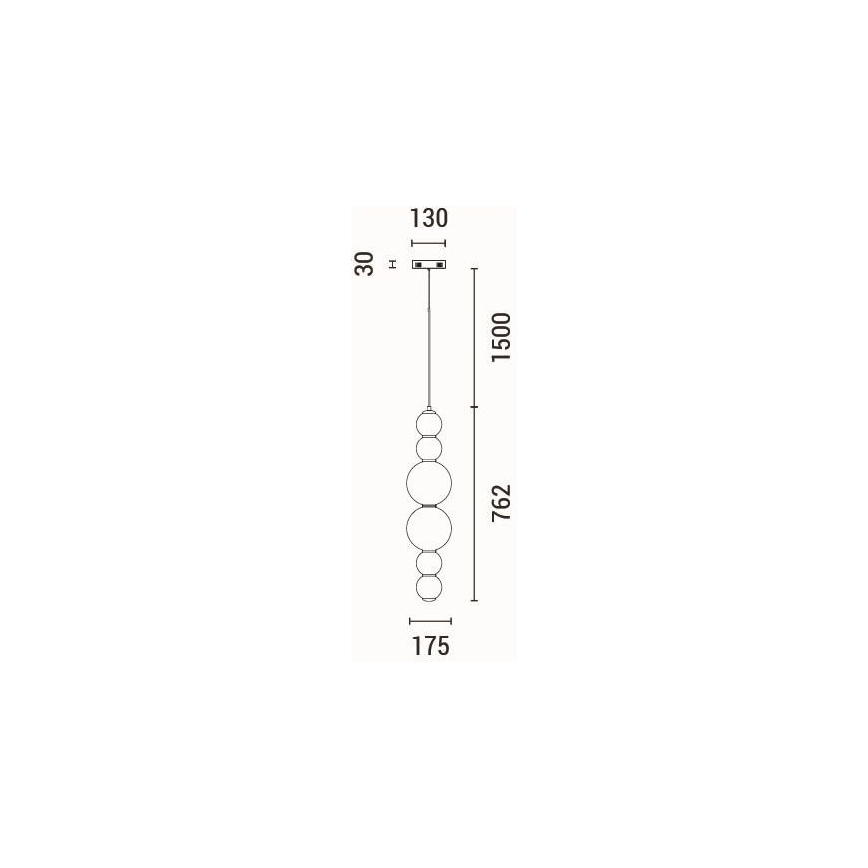LED Пендел LED/24W/230V 3000K