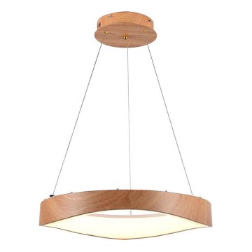 LED Пендел LED/25W/230V 3000K ø 50 см кафяв