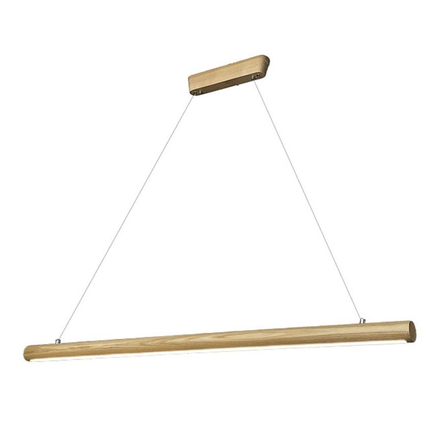 LED Пендел LED/26W/230V 4000K 150 см пепел/масивнo дървo