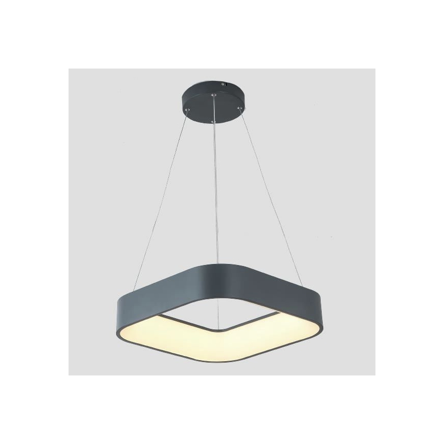 LED Пендел LED/30W/230V 3000K 45x45 см сив