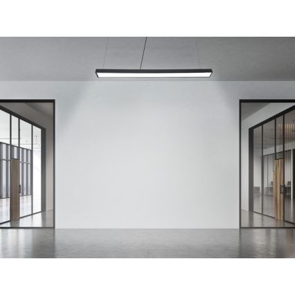 LED Пендел LED/32W/230V 4000K Ø 120 см черен