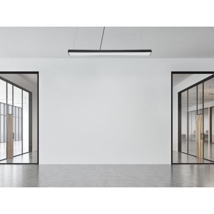 LED Пендел LED/32W/230V 4000K Ø 120 см черен