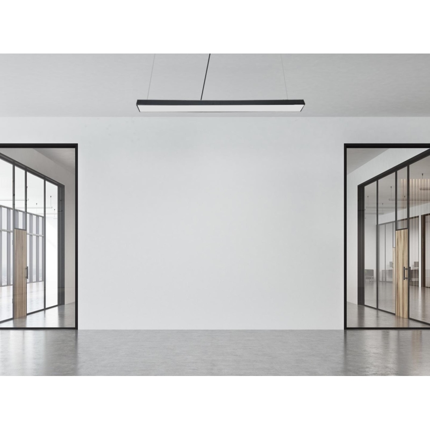 LED Пендел LED/32W/230V 4000K Ø 120 см черен