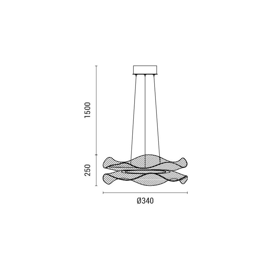 LED Пендел LED/34W/230V 3000K