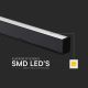 LED Пендел LED/40W/230V 3000/4000/6400K черен
