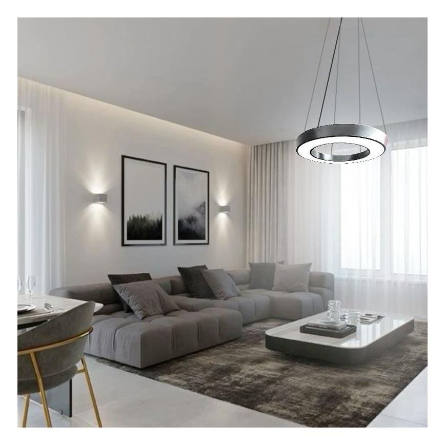 LED Пендел LED/40W/230V 4000K Ø 80 см