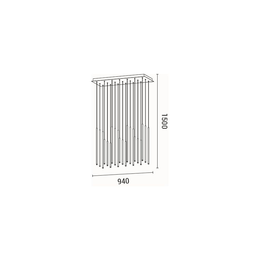 LED Пендел LED/47W/230V 3000K