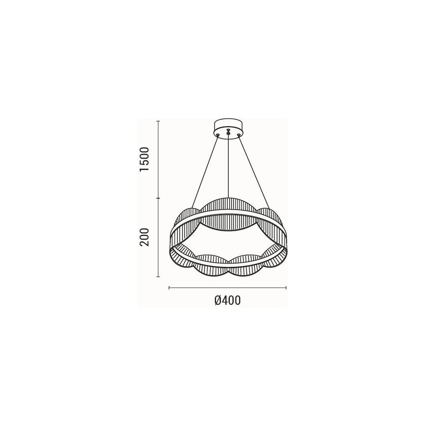 LED Пендел LED/48W/230V 3000K