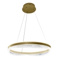 LED Пендел LED/52W/230V Ø 60 см златист