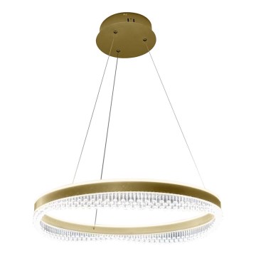 LED Пендел LED/52W/230V Ø 60 см златист
