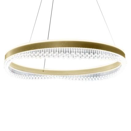 LED Пендел LED/52W/230V Ø 60 см златист