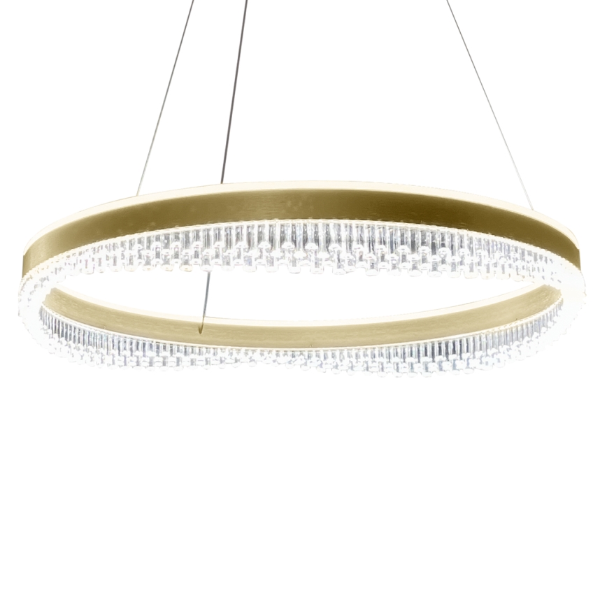 LED Пендел LED/52W/230V Ø 60 см златист