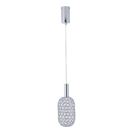 LED Пендел LED/6,3W/230V 3000K лъскав хром Ø 20 см