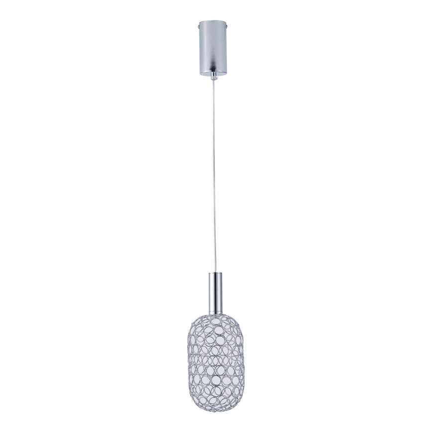 LED Пендел LED/6,3W/230V 3000K лъскав хром Ø 20 см