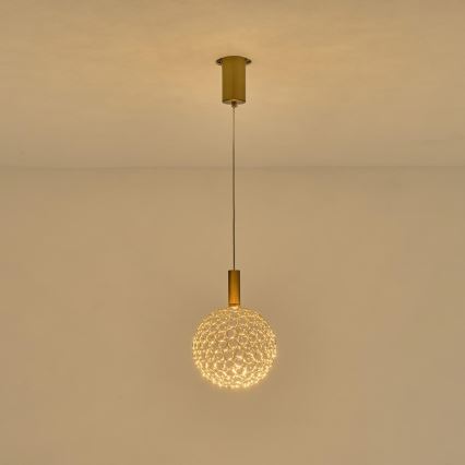 LED Пендел LED/6,3W/230V 3000K лъскав хром Ø 20 см