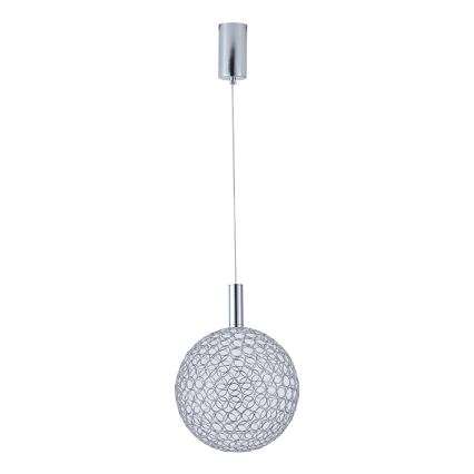 LED Пендел LED/6,3W/230V 3000K лъскав хром Ø 20 см