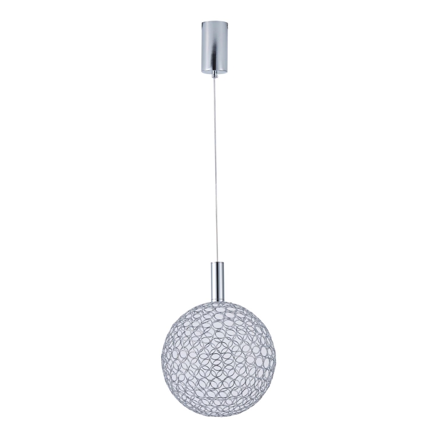 LED Пендел LED/6,3W/230V 3000K лъскав хром Ø 20 см
