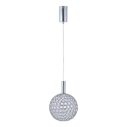 LED Пендел LED/6,3W/230V 3000K лъскав хром Ø 25 см