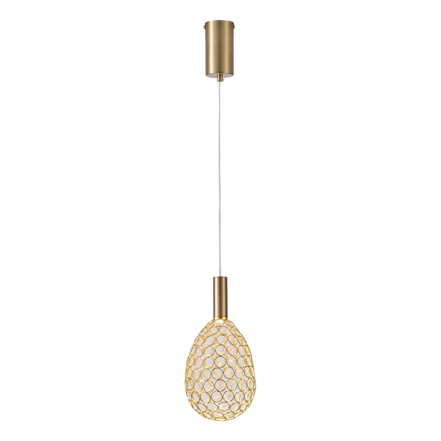 LED Пендел LED/6,3W/230V 3000K златист Ø 14 см