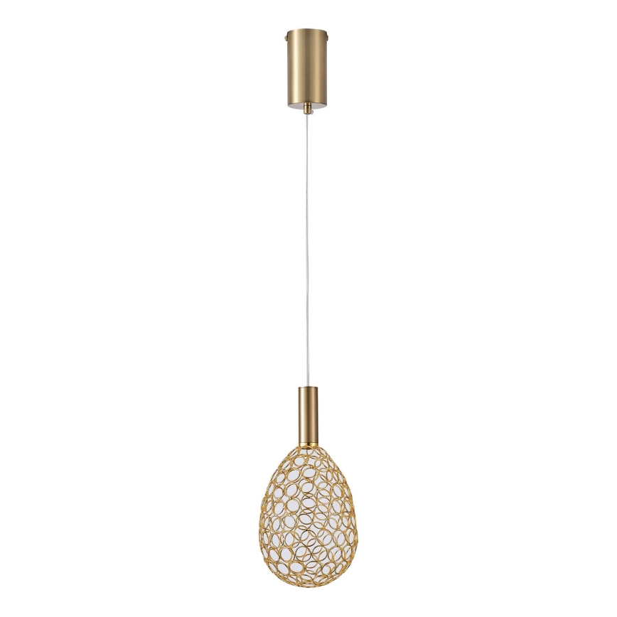 LED Пендел LED/6,3W/230V 3000K златист Ø 14 см