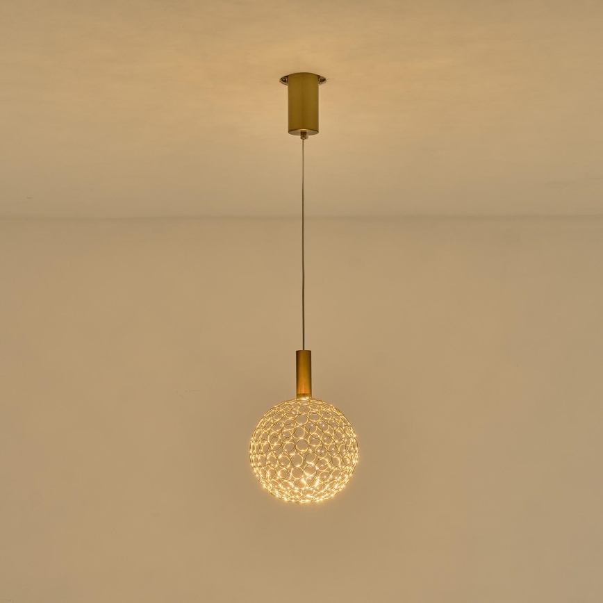LED Пендел LED/6,3W/230V 3000K златист Ø 20 см