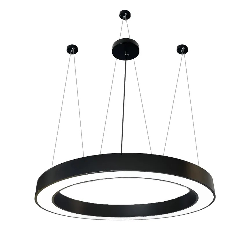 LED Пендел LED/60W/230V 4000K Ø 120 см черен
