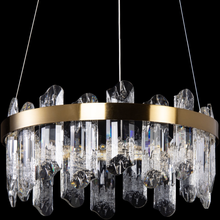 LED Пендел LED/62W/230V Ø 50 см златист