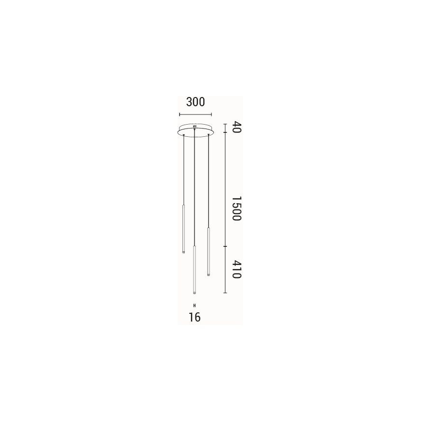 LED Пендел LED/6W/230V 3000K Ø 30 см