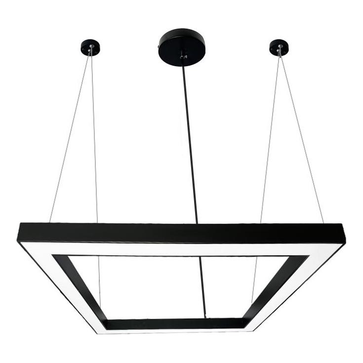 LED Пендел LED/70W/230V 4000K 100x100 см черен