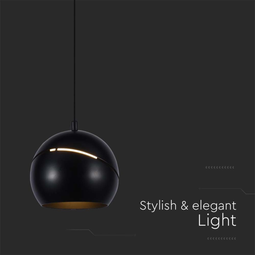 LED Пендел LED/8,5W/230V 3000K черен