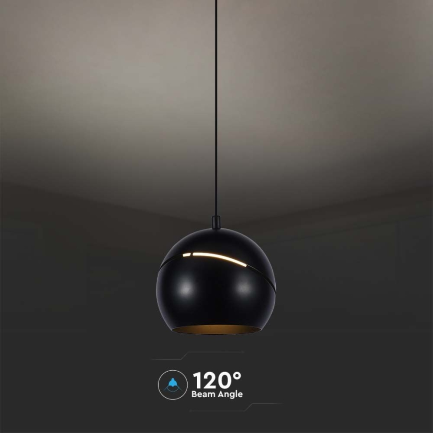 LED Пендел LED/8,5W/230V 3000K черен
