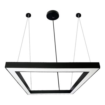 LED Пендел LED/80W/230V 4000K 120x120 см черен