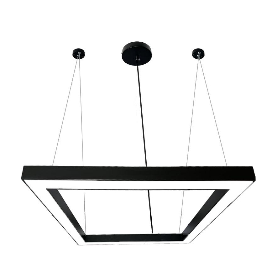 LED Пендел LED/80W/230V 4000K 120x120 см черен