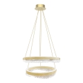 LED Пендел LED/85W/230V Ø 60 см златист