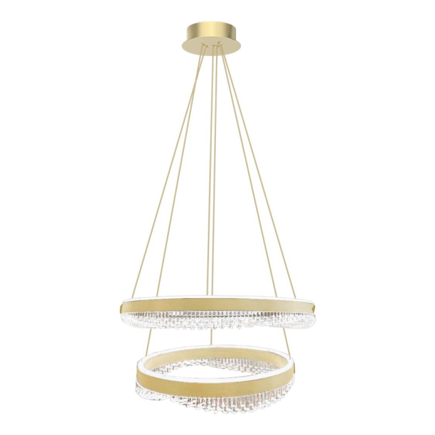 LED Пендел LED/85W/230V Ø 60 см златист